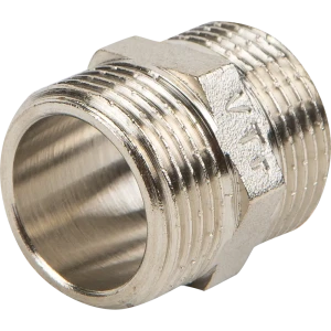 Ниппель Valtec наружная резьба 3/4" никелированная латунь VTr.582.N.0005 10512106 STLM-2179226