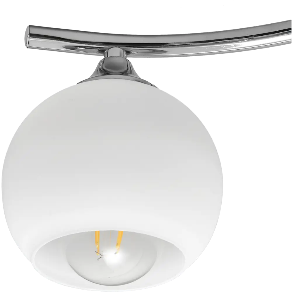 Люстра потолочная JLIGHT HEMI 3 лампы 18 м², цвет хром/бел 84534218 STLM-2042862  - Вид №5