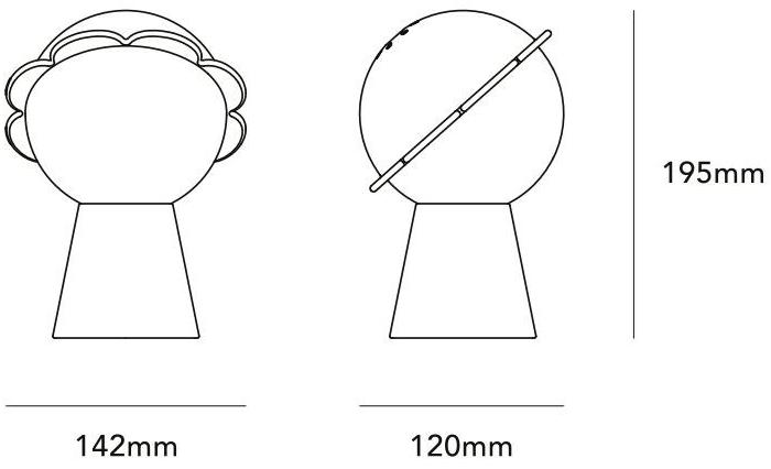 Qeeboo Настольная лампа из поликарбоната sun-id-1409457 - Вид №6