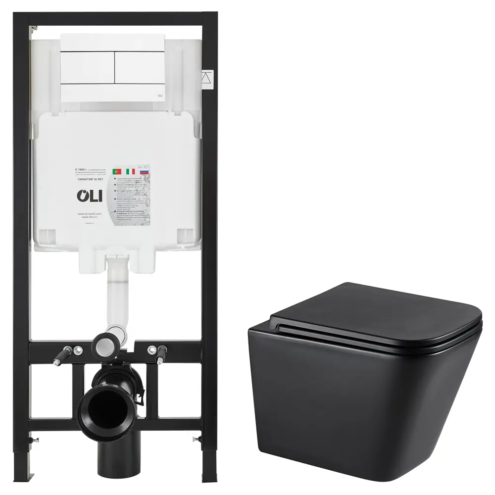 Комплект инсталляции Oli 80 Eco с безободковым унитазом Moneron STLM-2019955