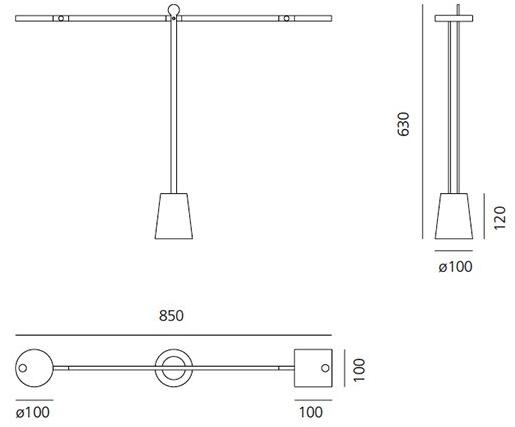 Artemide Настольная лампа из алюминия Equilibrist sun-id-1441546 - Вид №2