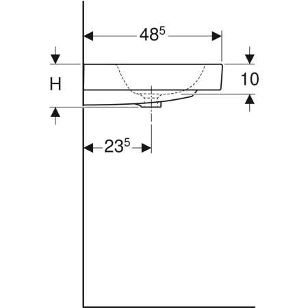 124060000 Раковина Geberit iCon Geberit  - Вид №4