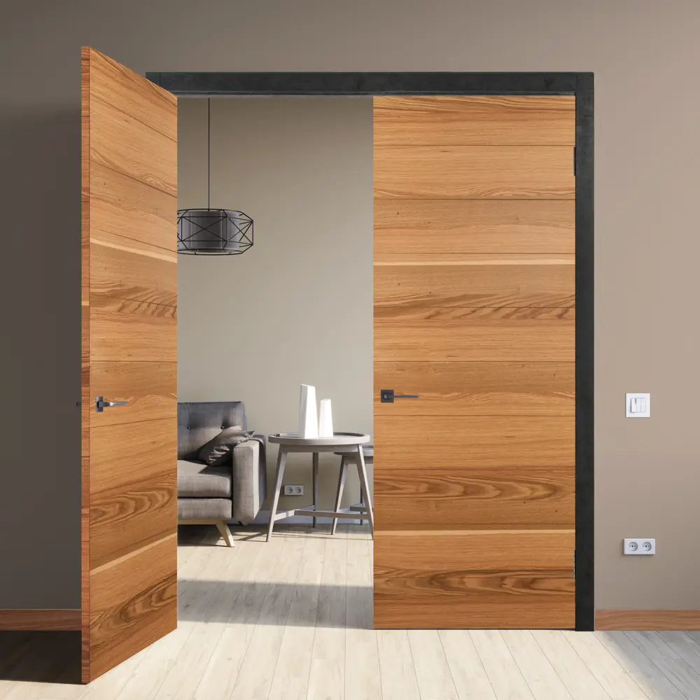 Комплект двери Loft глухая 90x200 см шпон цвет дуб рустик с добором 100 мм 89428579 STLM-2017334 МАРИО РИОЛИ  - Вид №3
