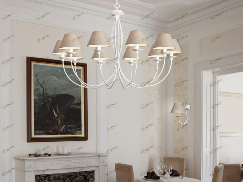 Gibas Люстра из стали и ткани Rocco 923/10 - 923/5