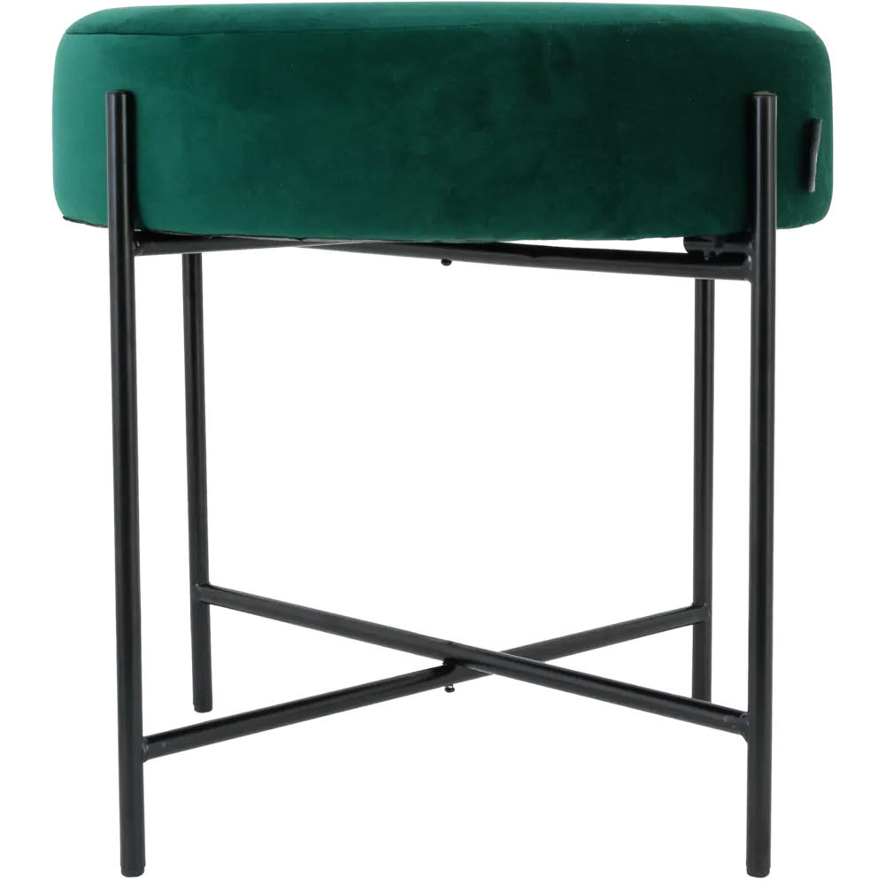 Табурет с мягкой обивкой Atmosphera Arty 47x45 см цвет зеленый STLM-2105966 - Вид №1