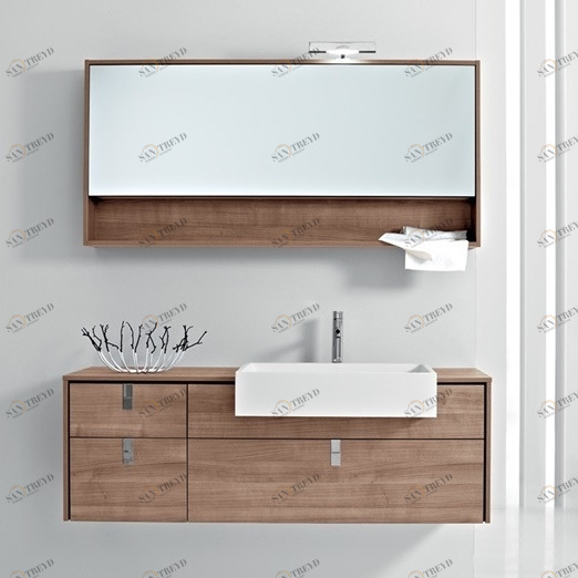 Комбинация ванной комнаты PV12 в отделке Ska Milltek / 96 Noce  MILLDUE PIVOT PIVOT12