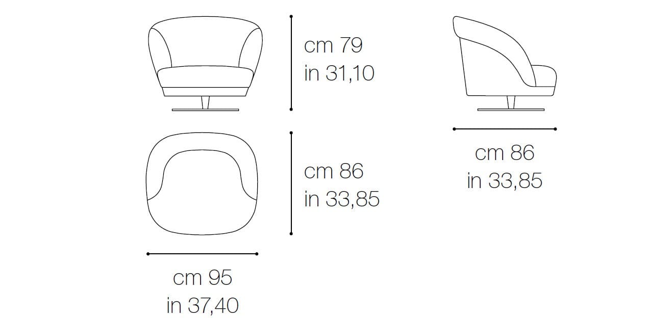 Тканевое вращающееся кресло Grilli ARCH-00096435 - Вид №4