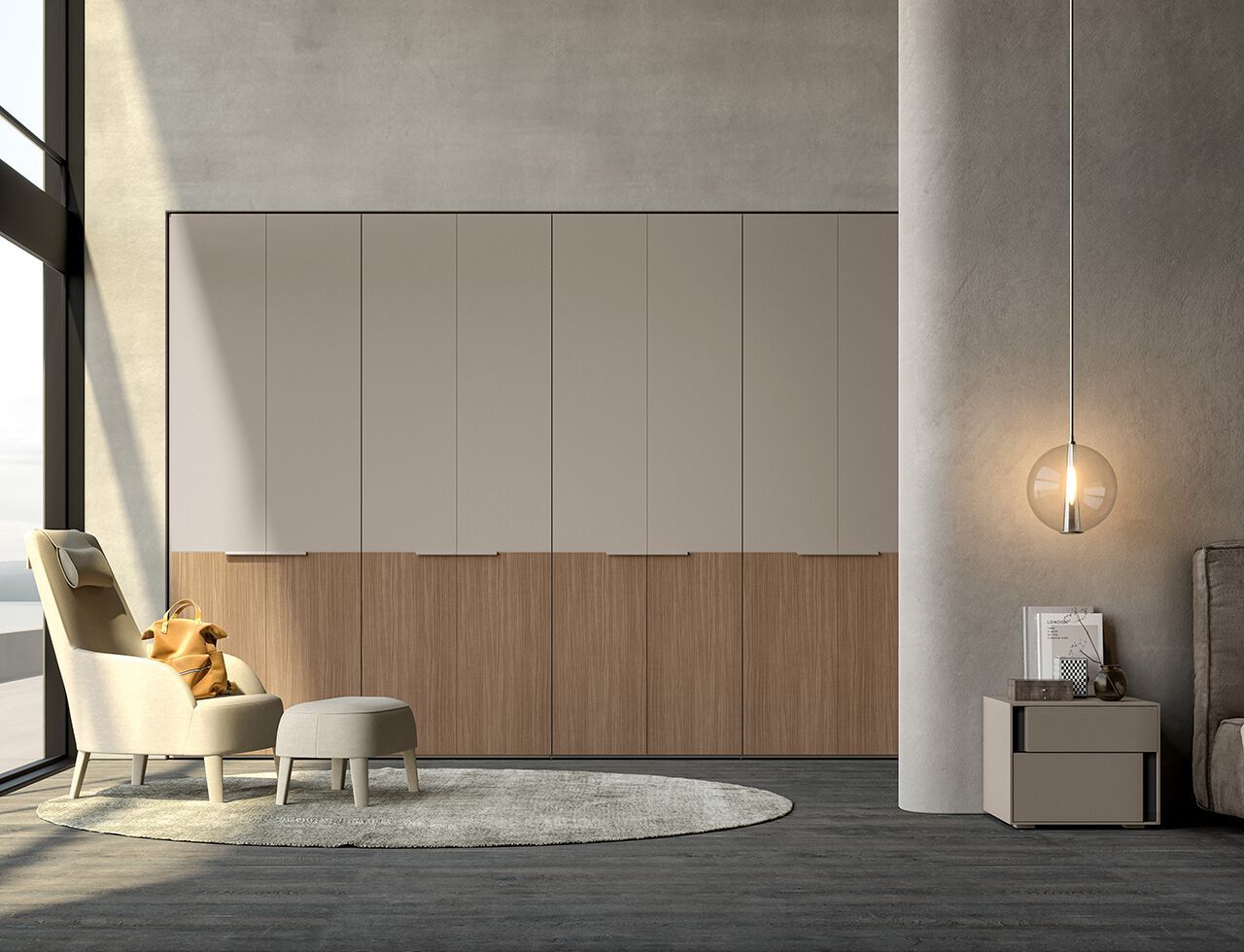 Деревянный секционный шкаф Adok ателье ARCH-00021862 - Вид №2