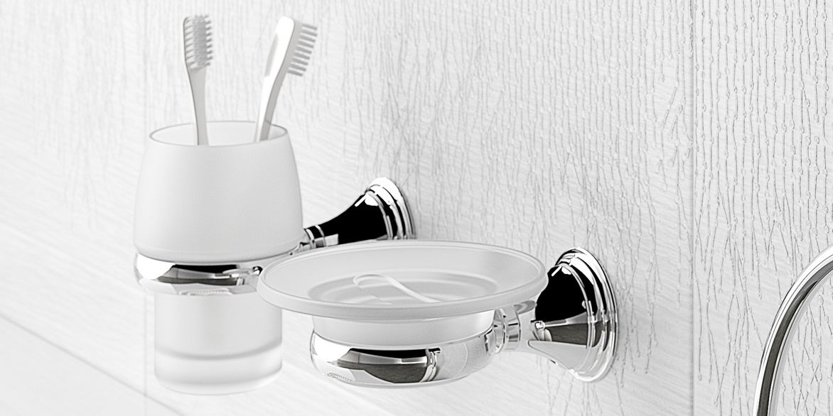 Sonia Мыльница настенная Genoa Хром 107544 - Вид №1