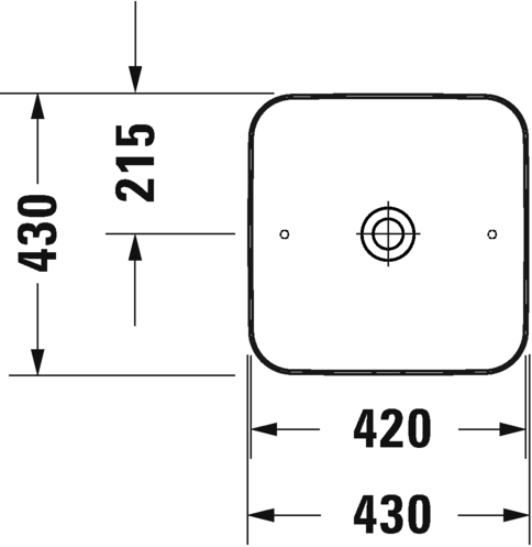 2340430000 Подвесная раковина настенная овальная Duravit Cape Cod - Вид №1