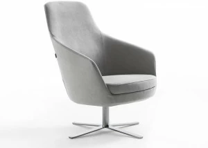 Flexstyle Кожаное кресло с 4 спицами и подлокотниками