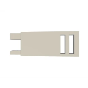 Наконечник Квадро металл цвет сатин 9 см