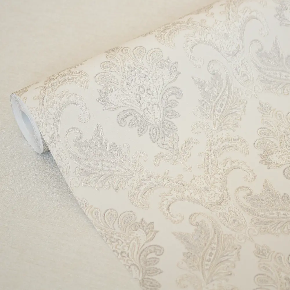 WALL UP Dalia - флизелиновые обои бежевые с текстурой тиснения 87894120 STLM-0076048 - Вид №2