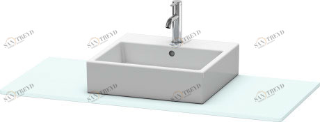 XS060F00909 Консоль XSquare #XS060F 1200 x 550 мм Светло-голубой матовый декор Duravit