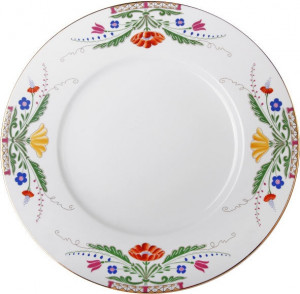 10615377 Императорский фарфоровый завод Тарелка обеденная ИФЗ "Замоскворечье" 27см, ф.Европейская-2 Фарфор твердый