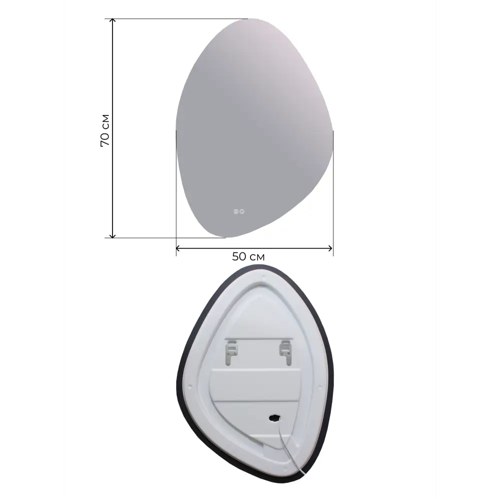 Зеркало Santreyd Ницца с подогревом и сенсорной подсветкой 50x70 см 89356954 STLM-1396194 - Вид №7