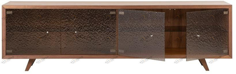 Tonin Casa Комод деревянный со стеклянными распашными дверцами sun-id-1379223