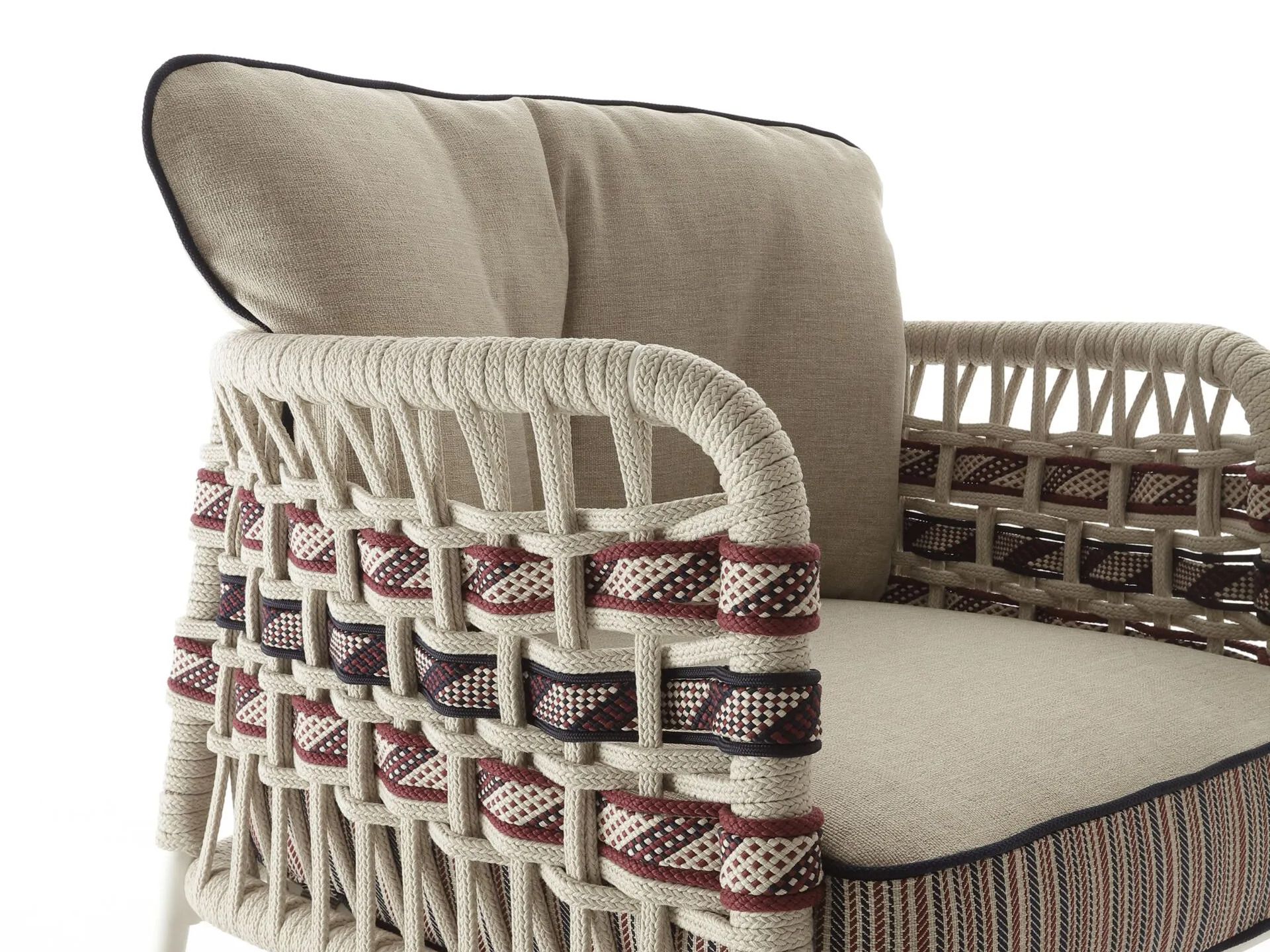 Плетеное уличное кресло с веревками Nodo Italia Antonio Marras + Nodo Italia ARCH-00120059 - Вид №3