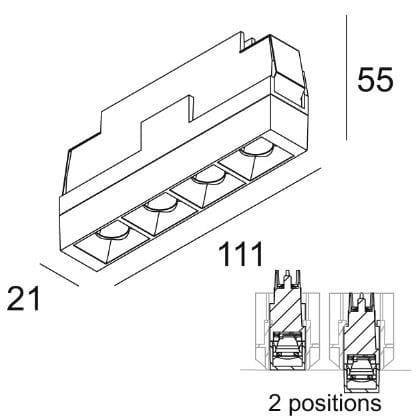 Несколько светодиодных утопленных прожекторов Deltalight DOT.COM TRIMLESS ARCH-00112549 - Вид №5