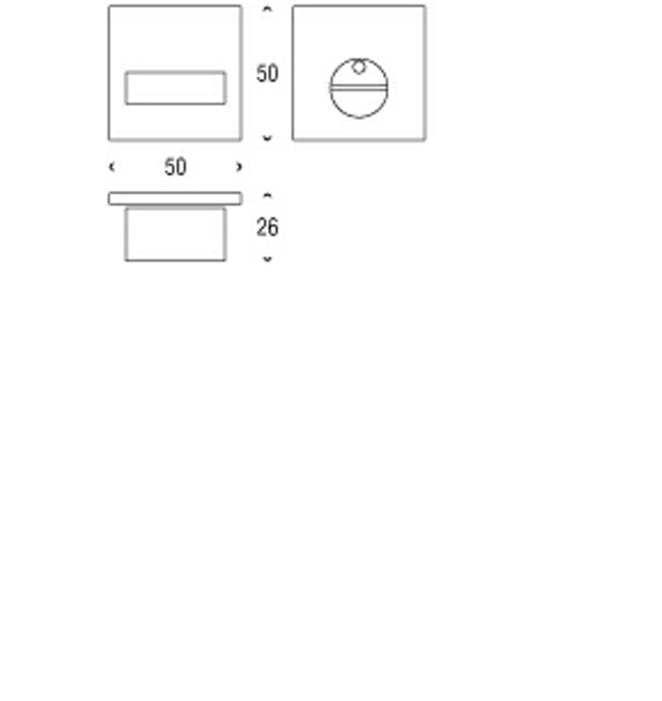 FROST Ключевина KUBE 2001 MODUL » матовая. Нержавеющая сталь Полированный A2001BS.Modul  - Вид №3