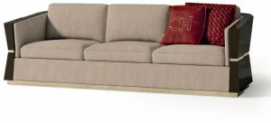 Carpanese Home 4-х местный диван из нубука с деревянной конструкцией Contemporary 7539