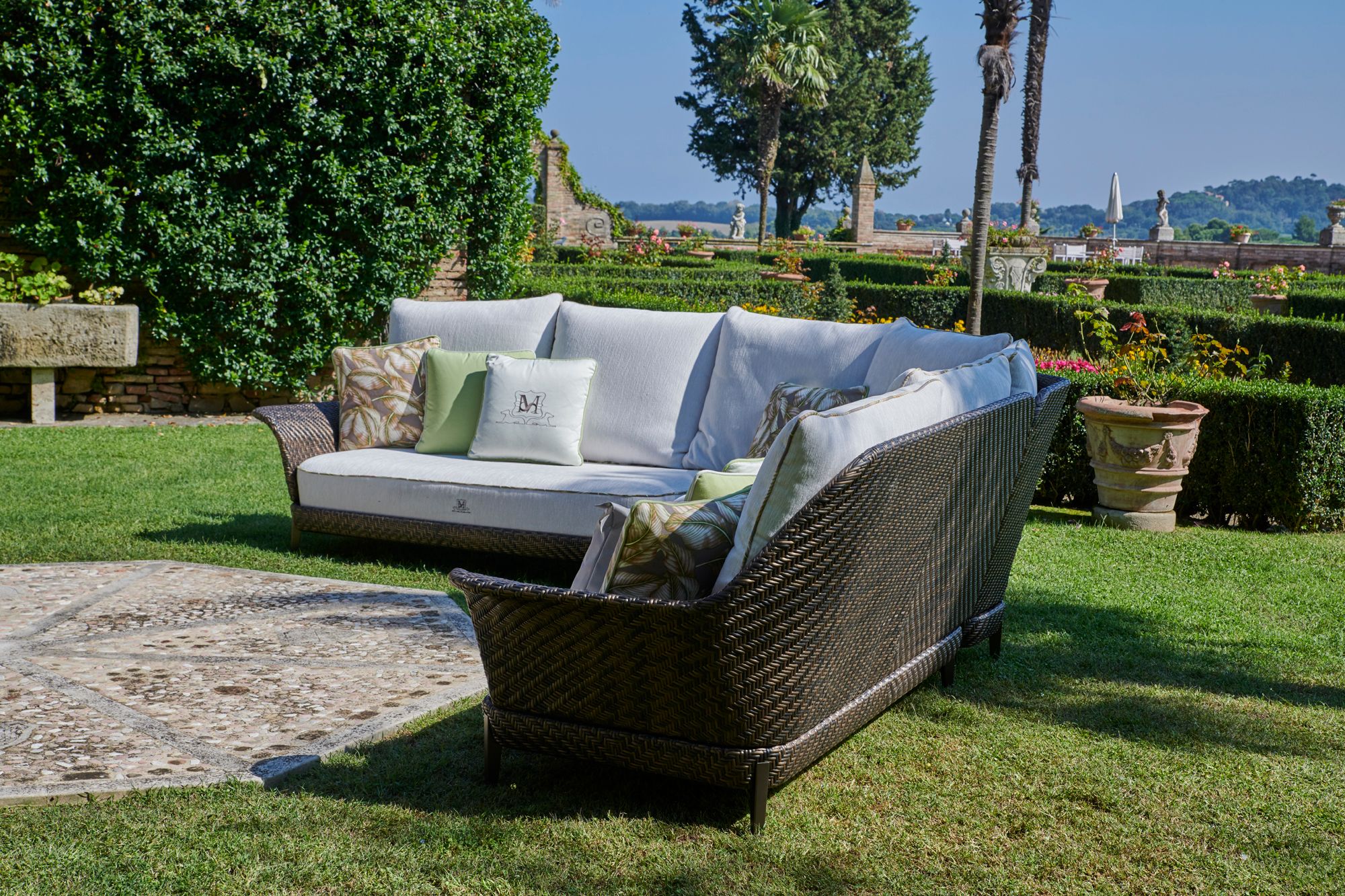 5-местный угловой садовый диван Samuele Mazza Outdoor Аралия ARCH-00110931 - Вид №3