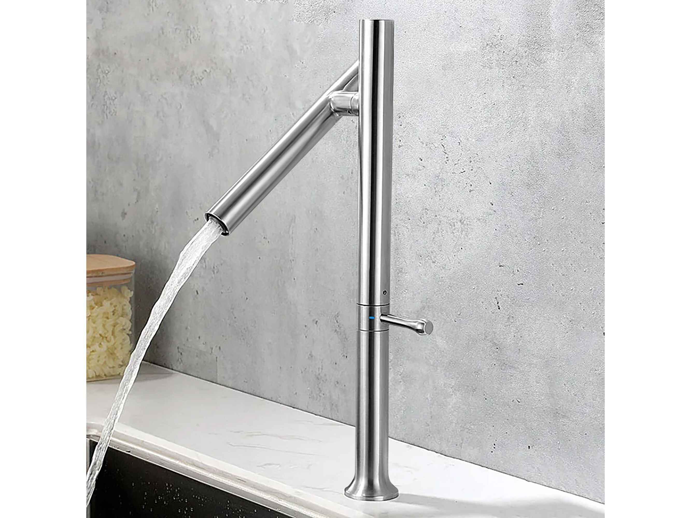 Однорычажный смеситель для раковины из нержавеющей стали Fontana Showers LIRIA ARCH-00011076