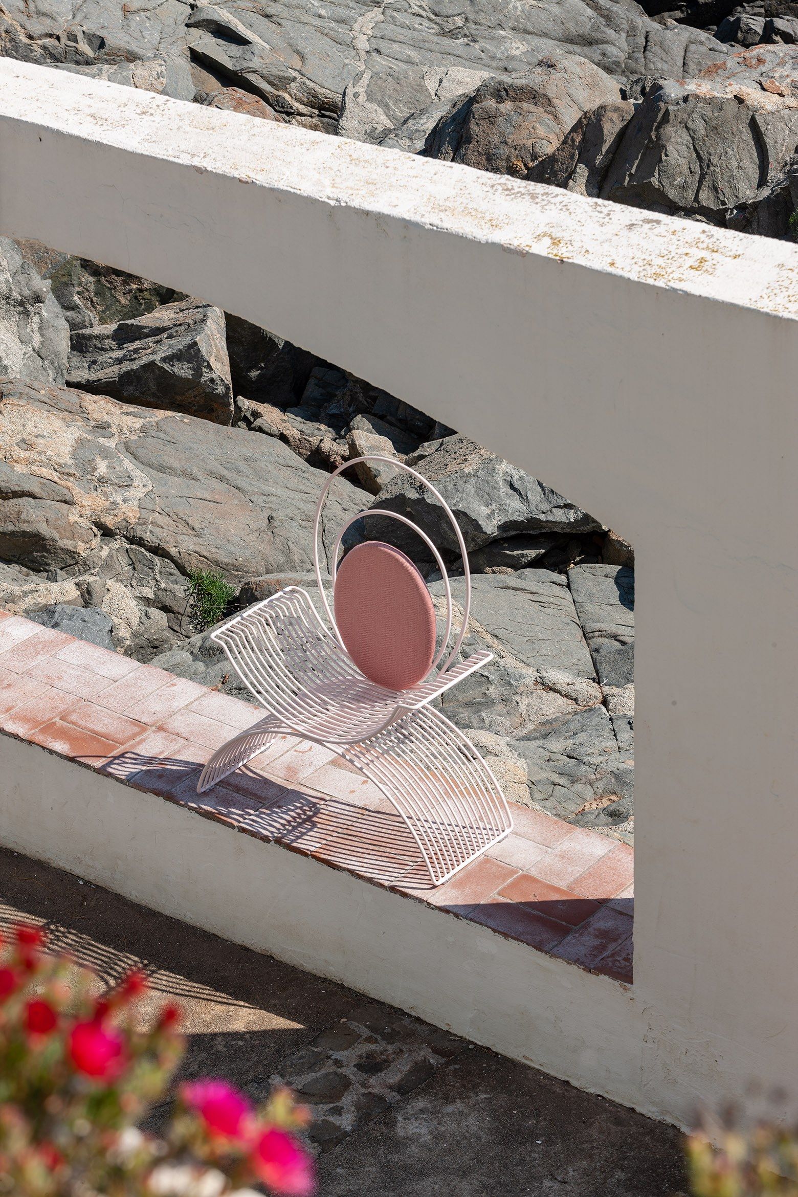 Стальной садовый стул с подлокотниками iSimar Romana ARCH-00082158 - Вид №14