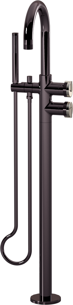 E-11554-R1PN-L1BNi-OX Смеситель напольный отдельностоящий (внешняя часть) GRAFF MOD+