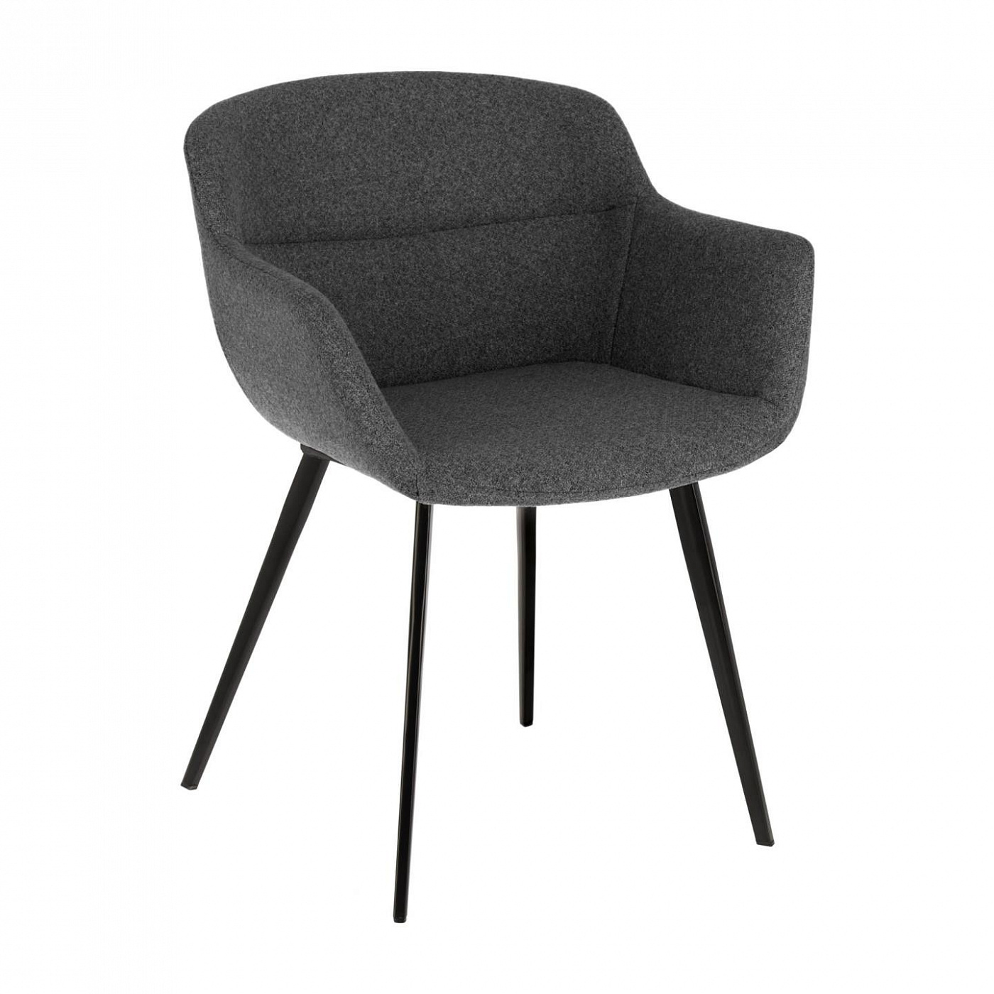 086208 Темно-серое кресло La Forma Nadya 