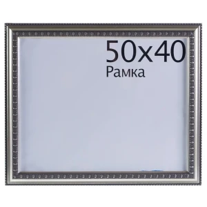 Рамка Charlotta 40x50 см пластик цвет серебро 11911950 STLM-2011640