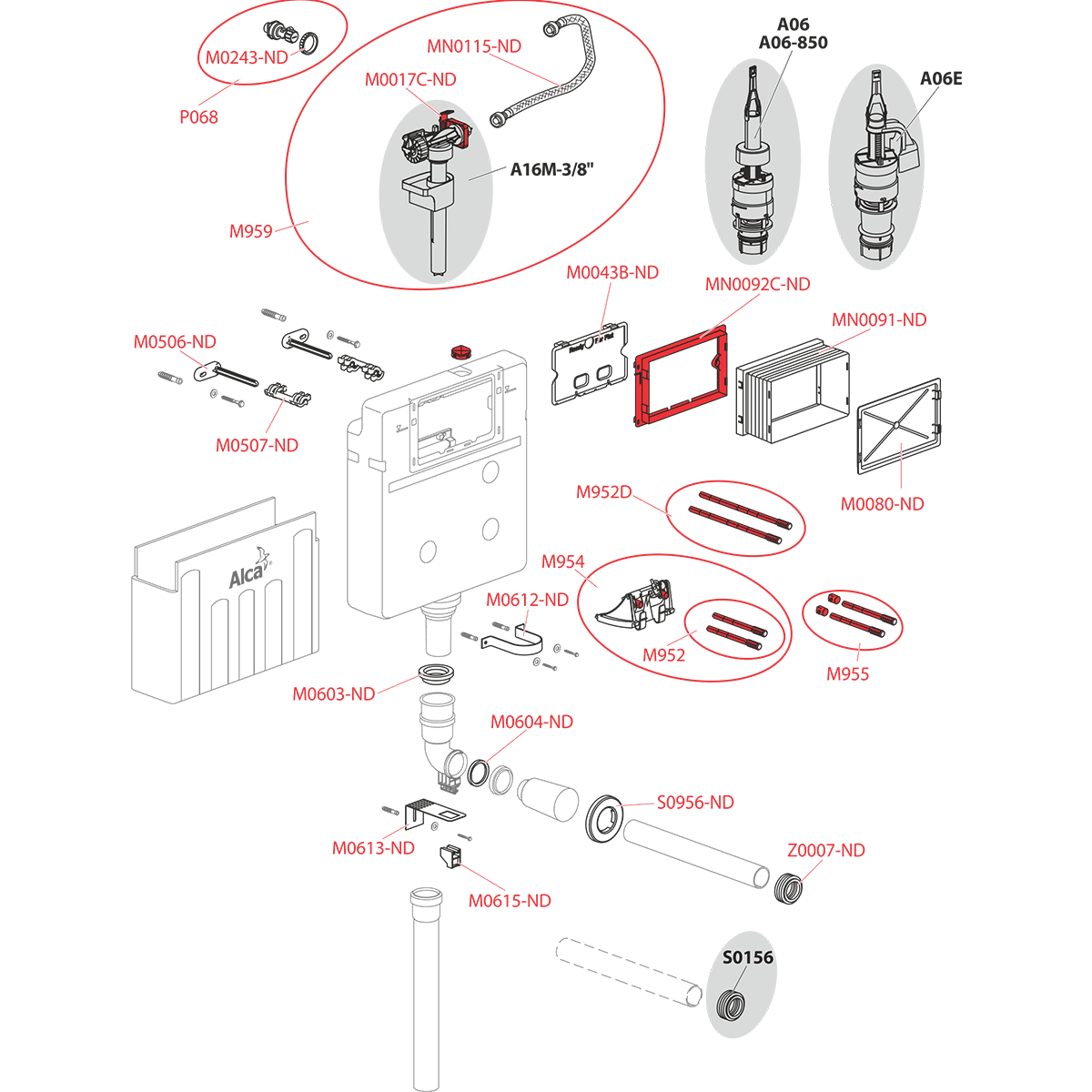 Бачок для замуровывания в стену ALCAPLAST AM112BASICMODUL - Вид №2