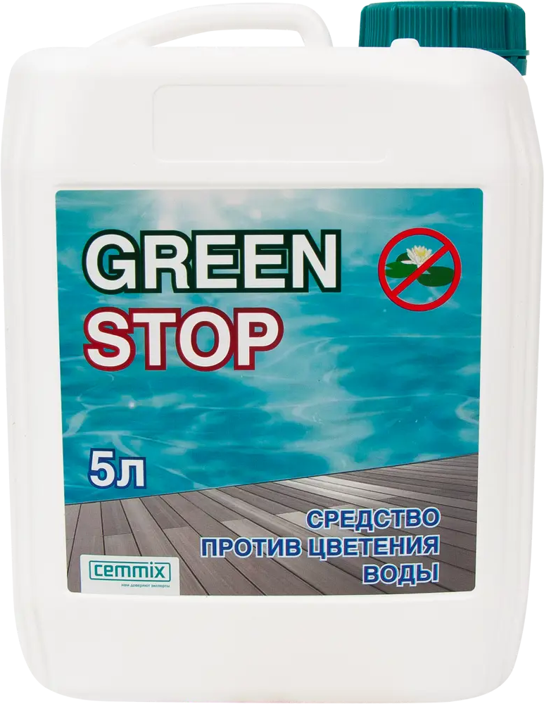 88266102 Средство дезинфицирующее для бассейна Cemmix GreenStop 5 л STLM-0077101