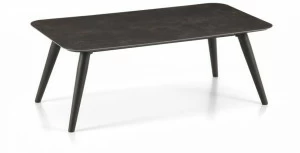 Talenti Прямоугольный керамический садовый столик в современном стиле Moon alu