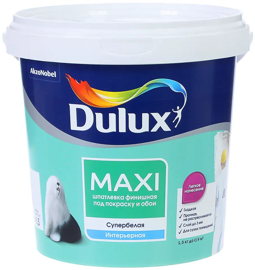 Финишная шпатлевка Dulux для идеально гладких стен 81950492