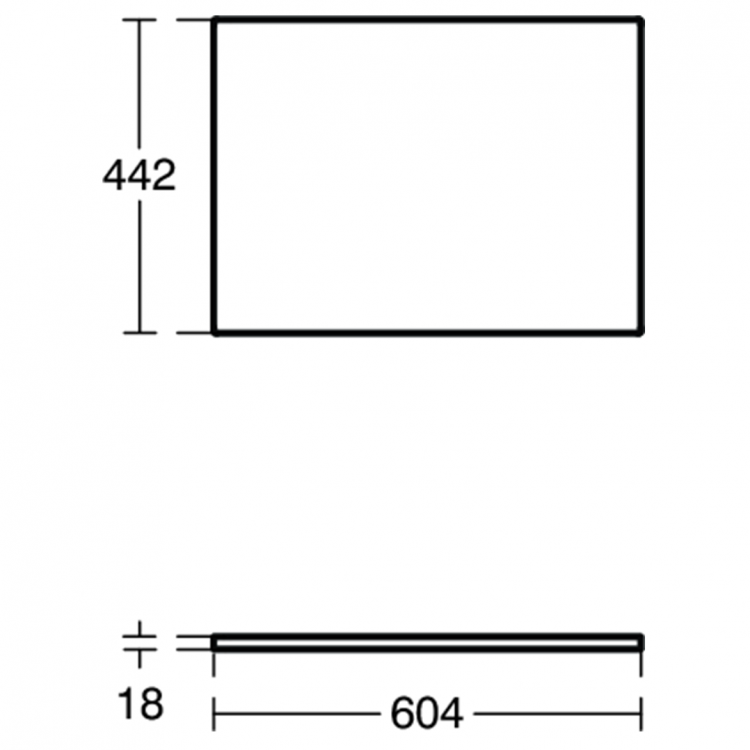 E0848B2 Столешница 60 см Ideal Standard CONNECT AIR - Вид №5