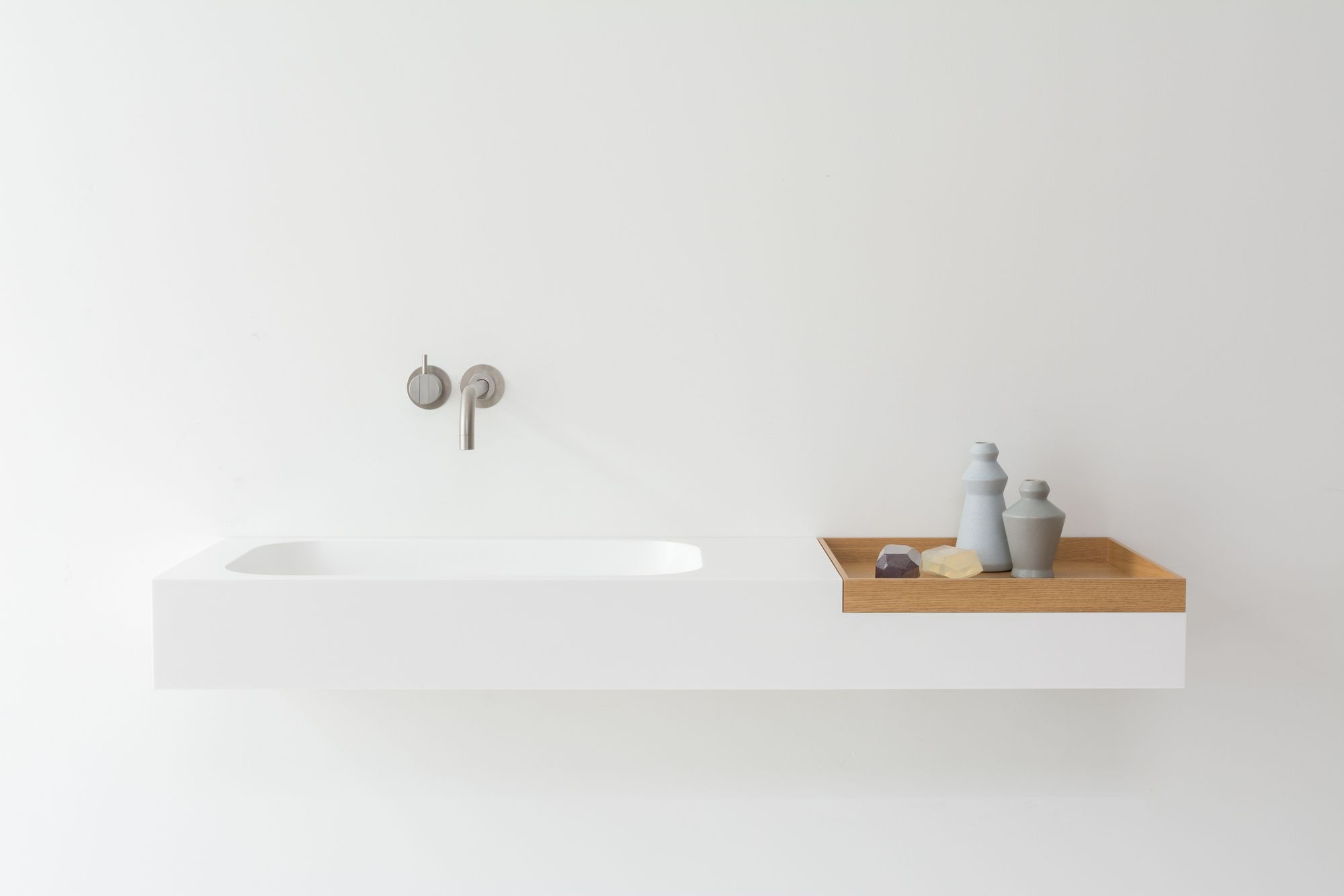 Прямоугольный подвесной умывальник в HIMACS Not Only White ARCH-00047505 - Вид №7