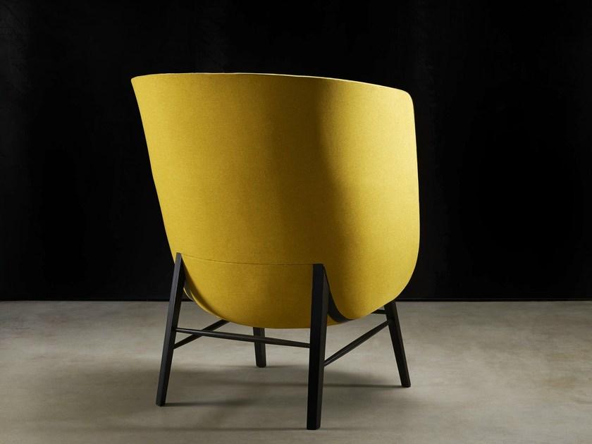 ROSSIN Мягкое кресло с высокой спинкой Cleo wood sun-id-1467714 - Вид №8