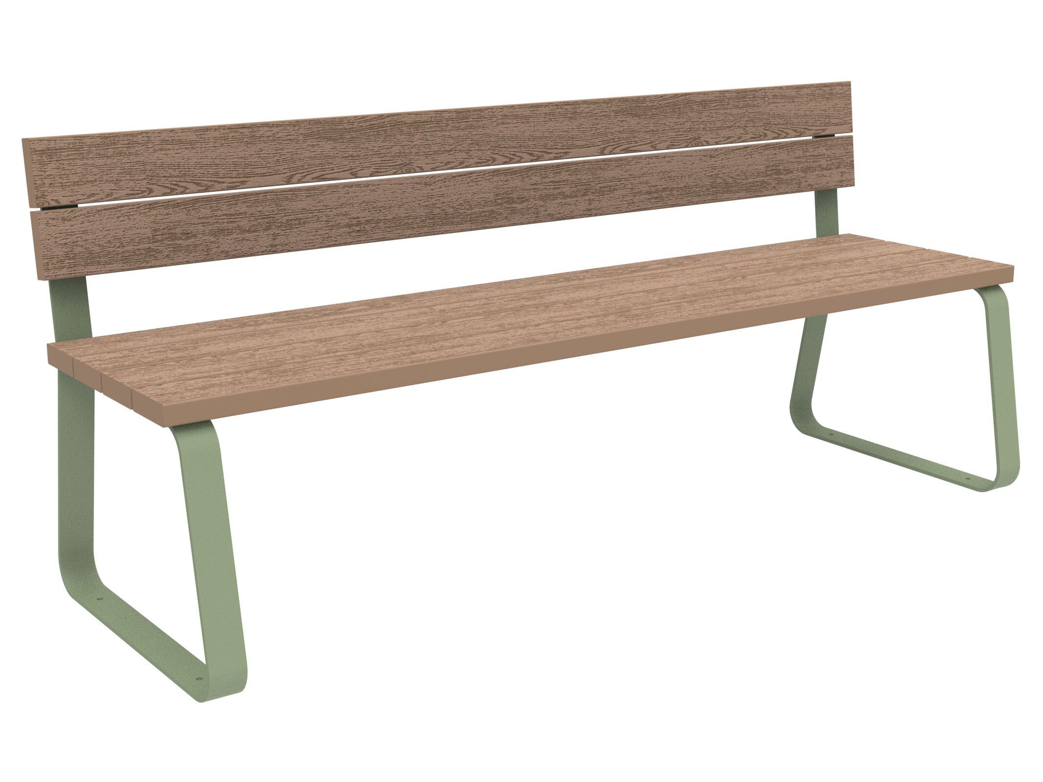 Скамья WPC со спинкой Lazzari Sunny ARCH-00055502 - Вид №8