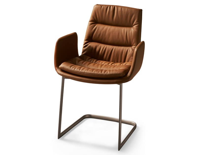 Кожаный консольный стул с подлокотниками EFORMA Леди ARCH-00135824