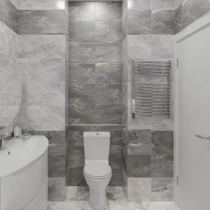 Плитка настенная Strict Dark 30x60 см 1.62 м² цвет темно-серый 84299693 STLM-2049040