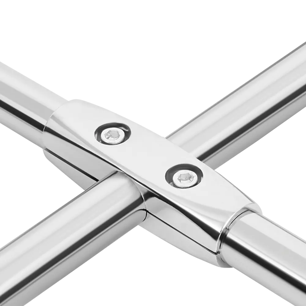 Соединитель 3-х труб крестом, цвет хром 82610844 STLM-2211712 PALLADIUM  - Вид №2