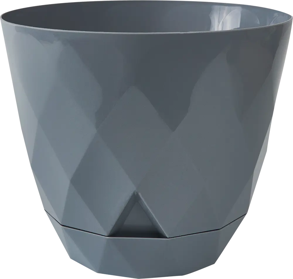 IDI LAND Laurel - горшок для цветов с системой полива, серый 4.5 л 85415002