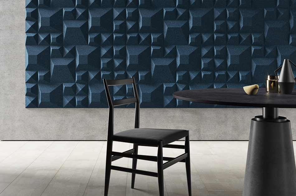 310 111 621 Пробковая 3D-плитка для стен Ramp Bluemoon GRANORTE 3DForms - Вид №2