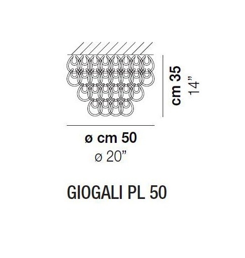 Vistosi Giogali PL 50 люстра потолочная 55838 - Вид №3