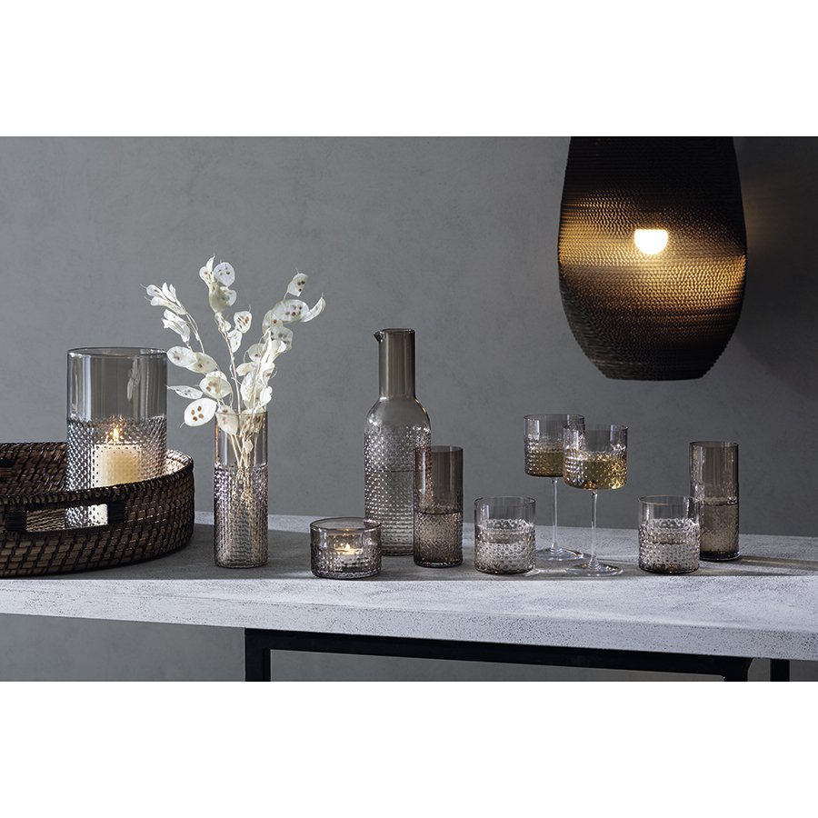 Ваза стеклянная коричневая 25 см Wicker LSA INTERNATIONAL - 00-3894924 Коричневый  - Вид №1