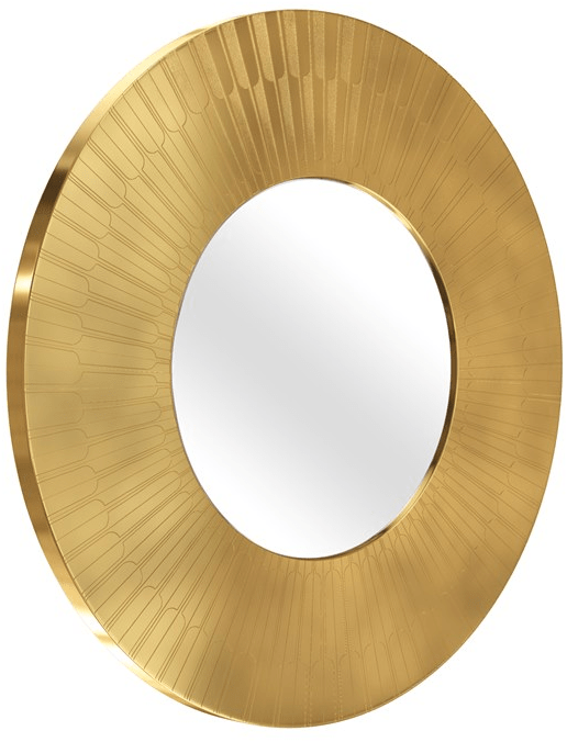 Scarlet Splendour Круглое зеркало с настенной рамой Vanilla noir oro sun-id-1481952 - Вид №1