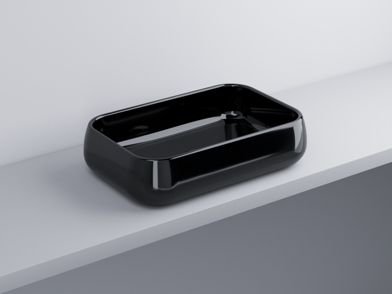 SHLAA60-N Раковина накладная прямоугольная 60 cielo Shui Ceramica Cielo