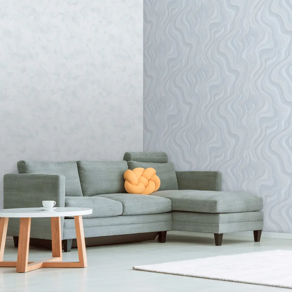 Обои флизелиновые Euro Decor Kawa серые 1.06 м ED7199-11 STLM-2079241 - Вид №3