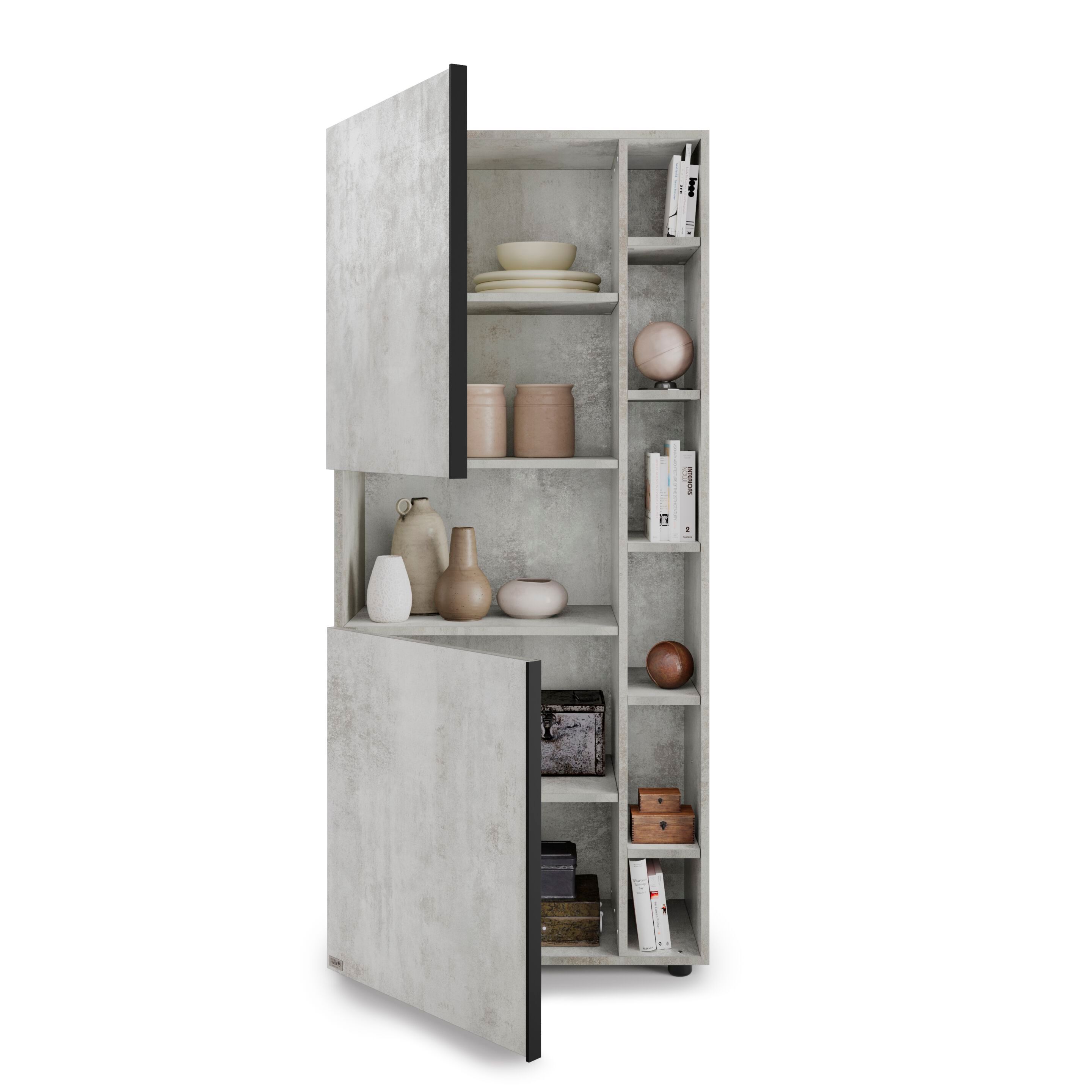 Настенный книжный шкаф из меламинированного материала Mobili Fiver ROMINA ARCH-00138664 - Вид №8